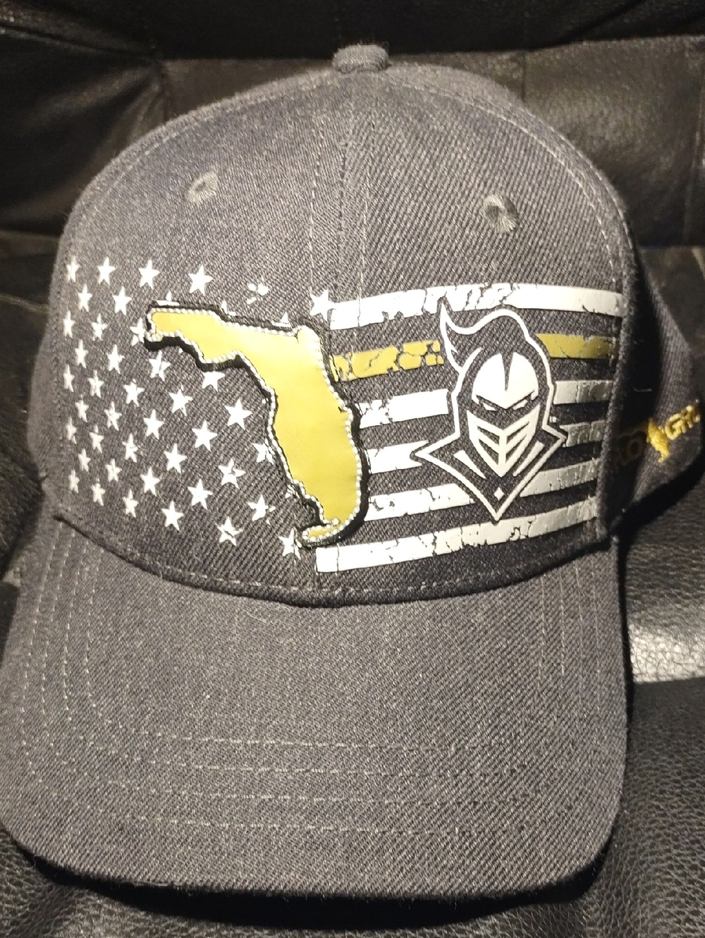 Flo Grown Black Florida UCF Knights Patch Baseball Cap
